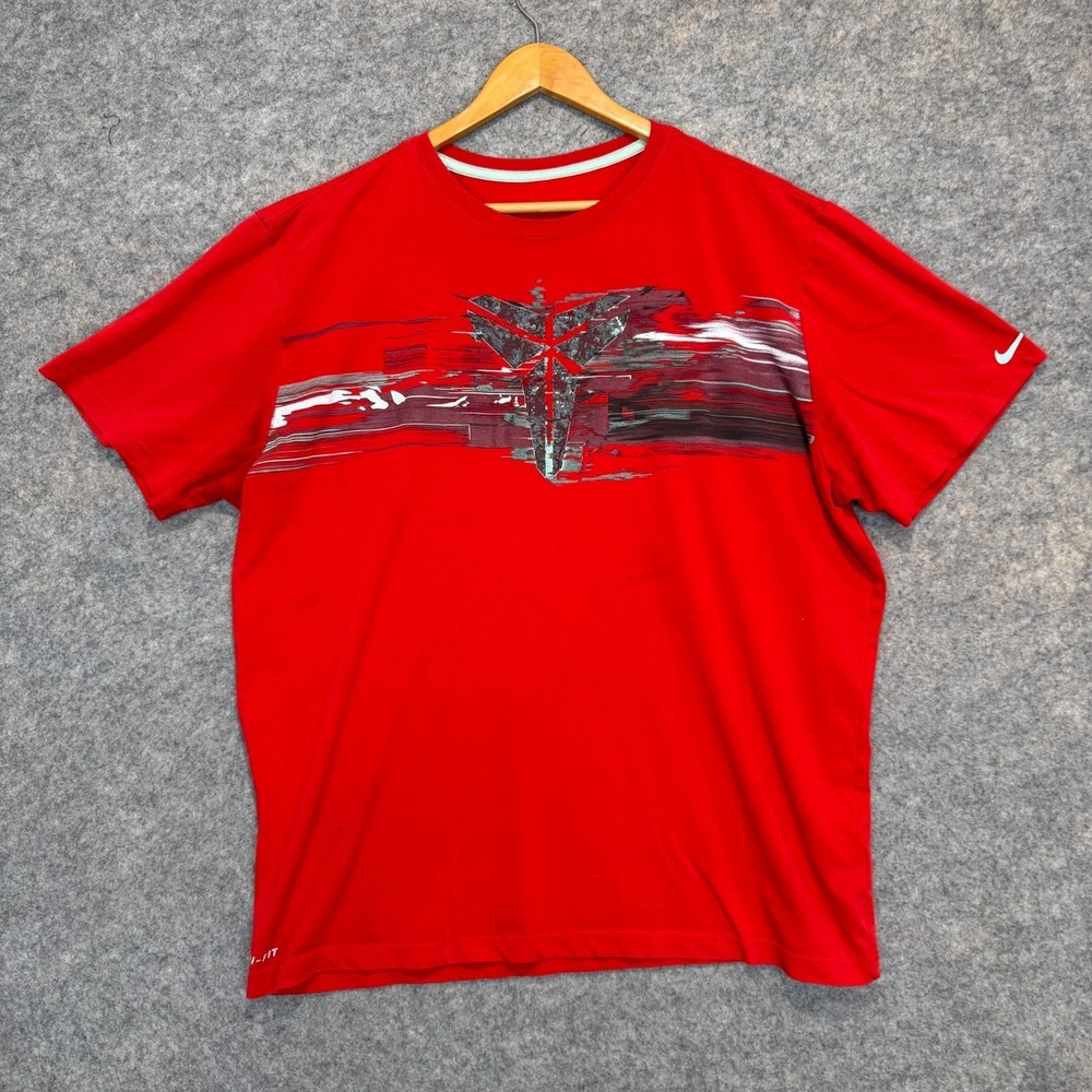 Nike Kobe Black Mamba‎ University Red T Shirt Mens 2XL Kobe 9 Elite Low Y2k Rare